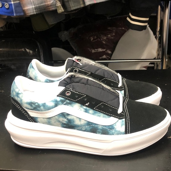 Vans Black and Blue Old School Over Tie Dye Black/Multi - Picture 1 of 6